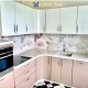 Кухня розового цвета с прямыми фасадами Эмаль матовая